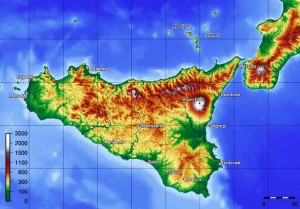 Mapa Sycylii